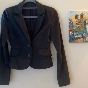 Express Black Cropped Blazer